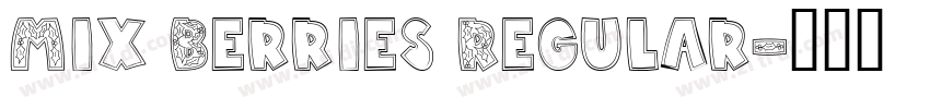 Mix Berries Regular字体转换